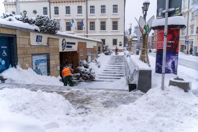 zdjęcia z działań podjętych przez służby związanych z zimowym utrzymaniem miasta Rzeszów, fot. Adam Lampart, Urząd Miasta Rzeszowa